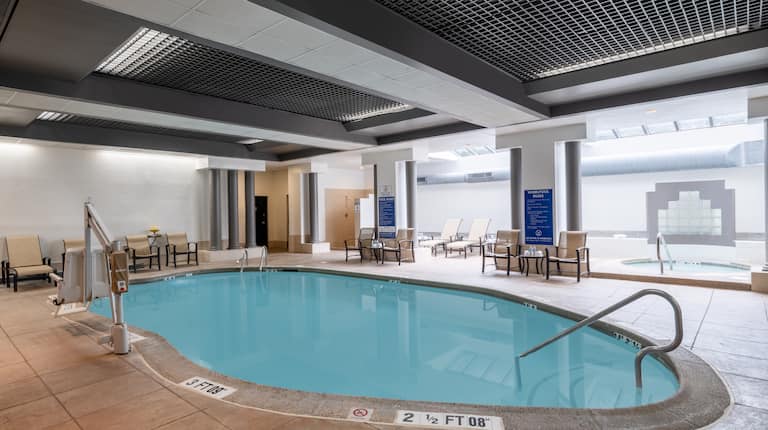 Relax in our heated pool