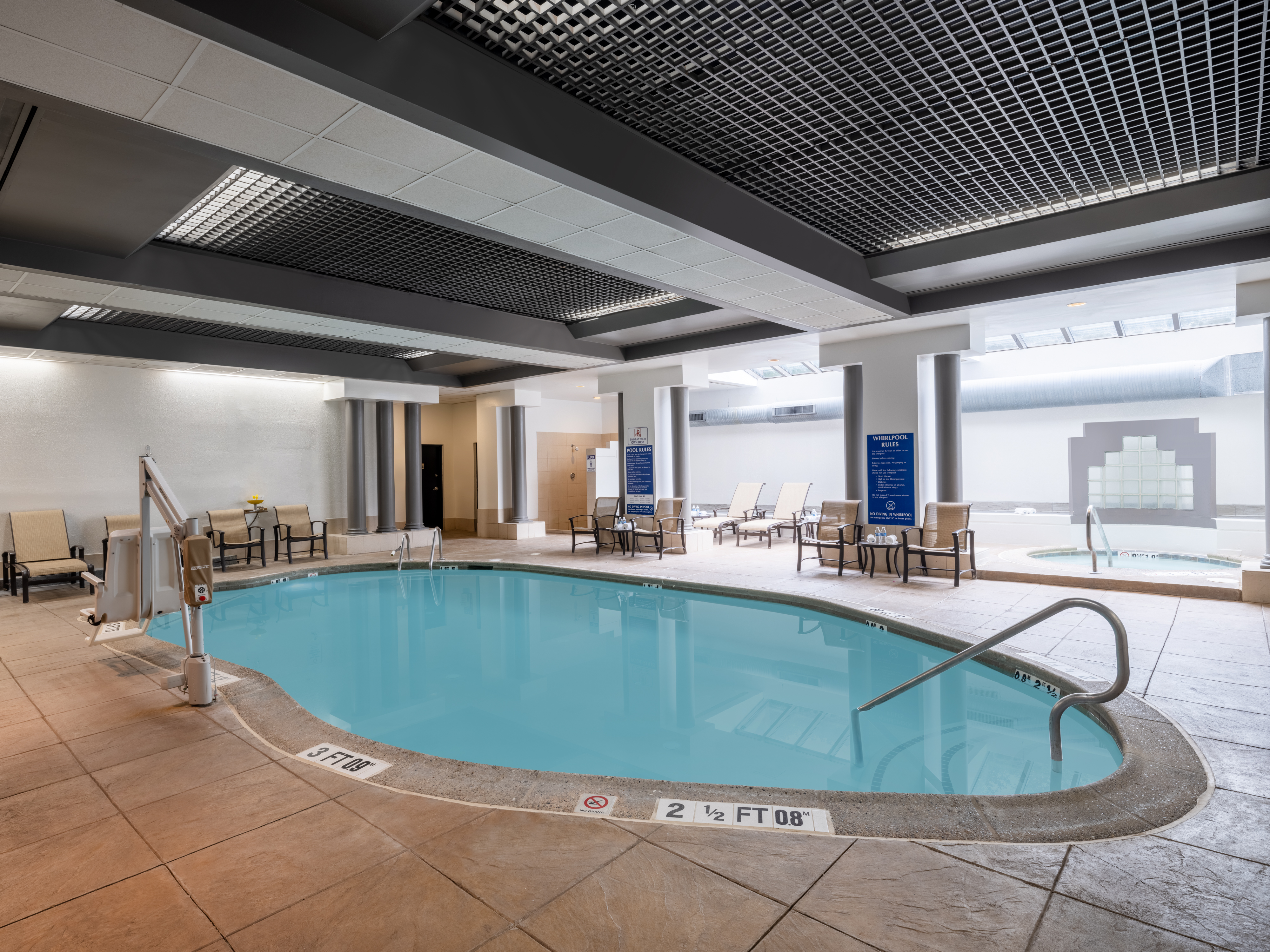 Relax in our heated pool