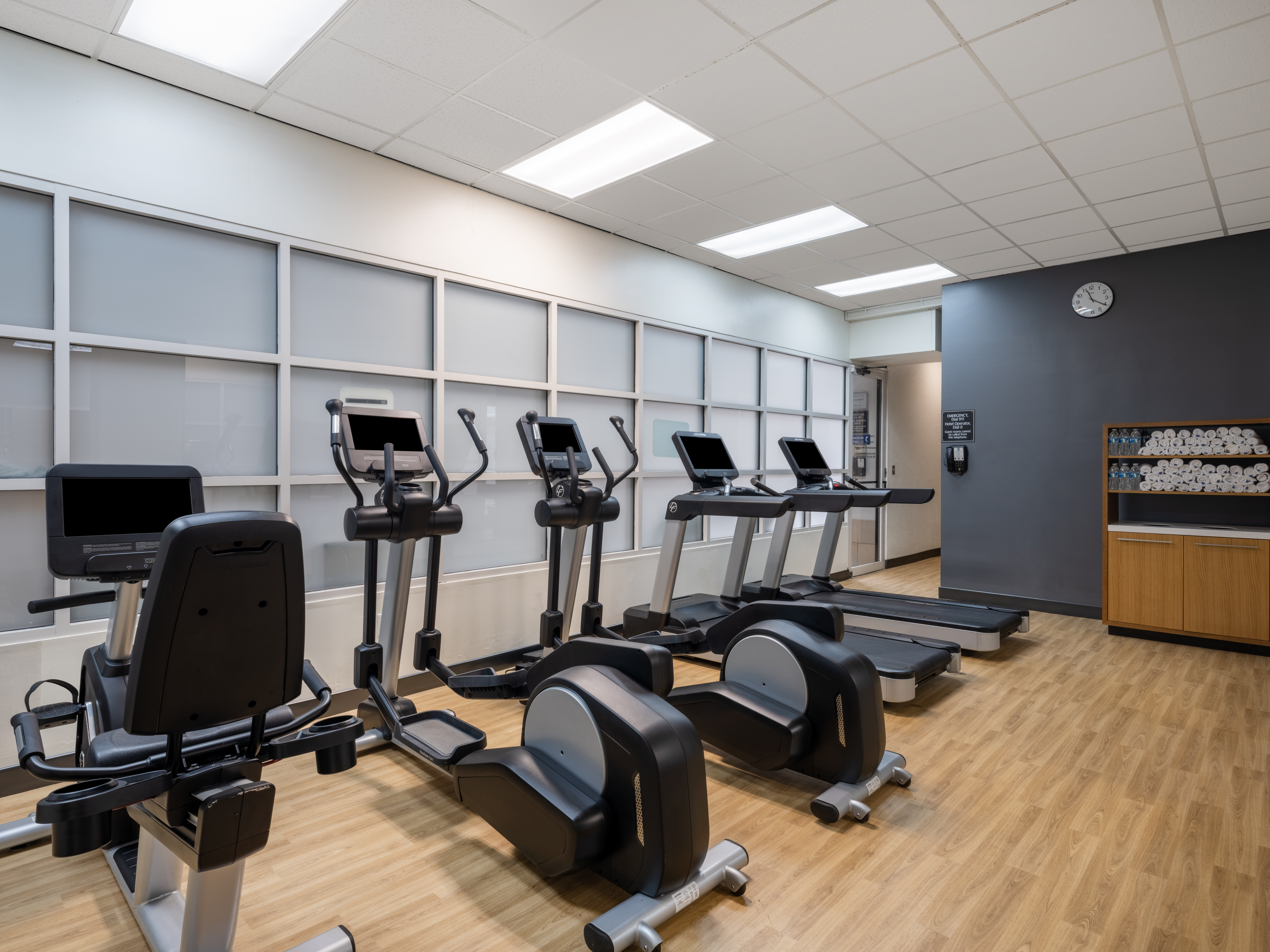 Our fitness center is perfect for a great workout anytime.