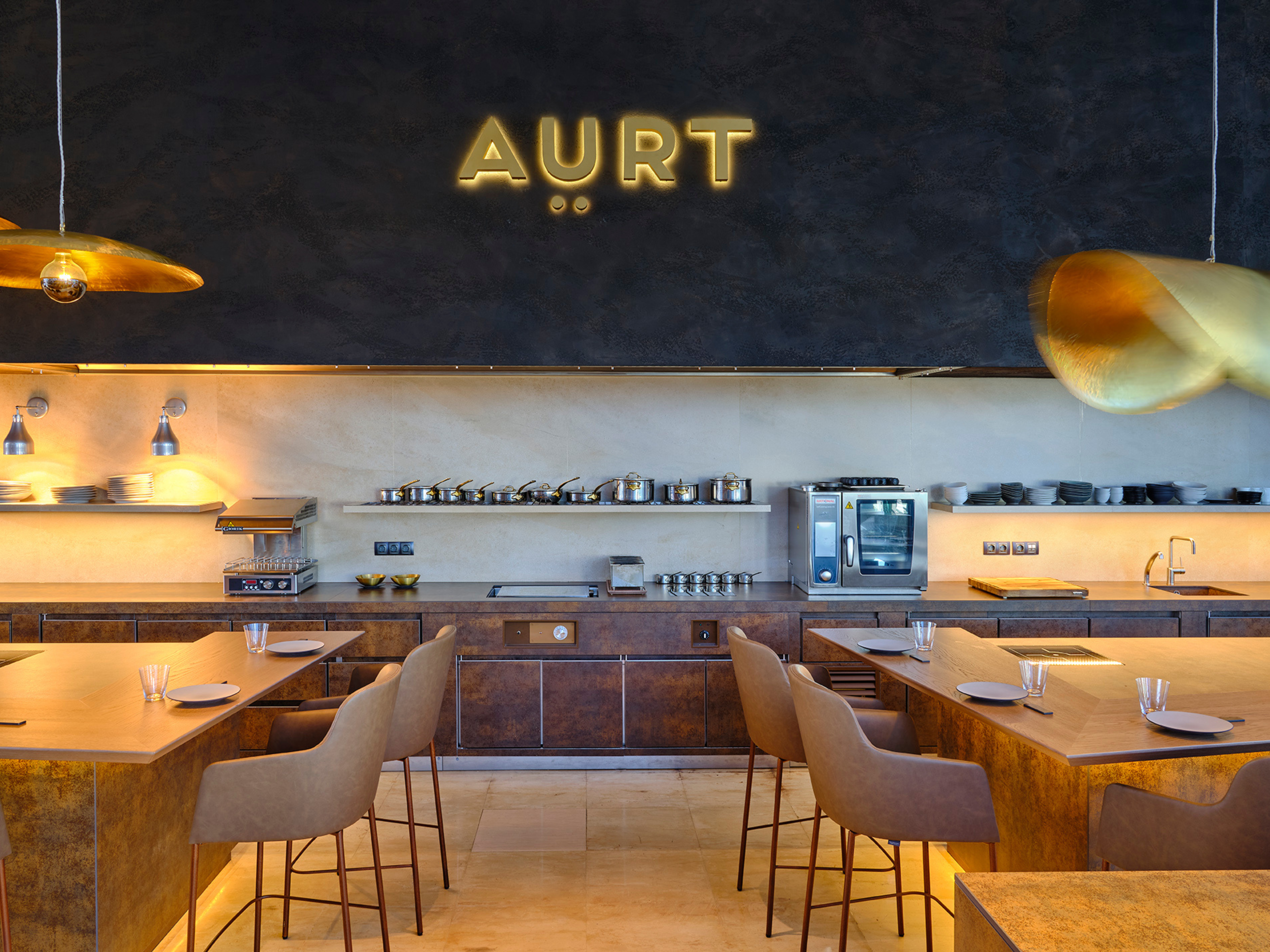 Área de comedor del restaurante Aurt