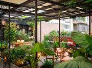 Outdoor Patio with Seating and Plants