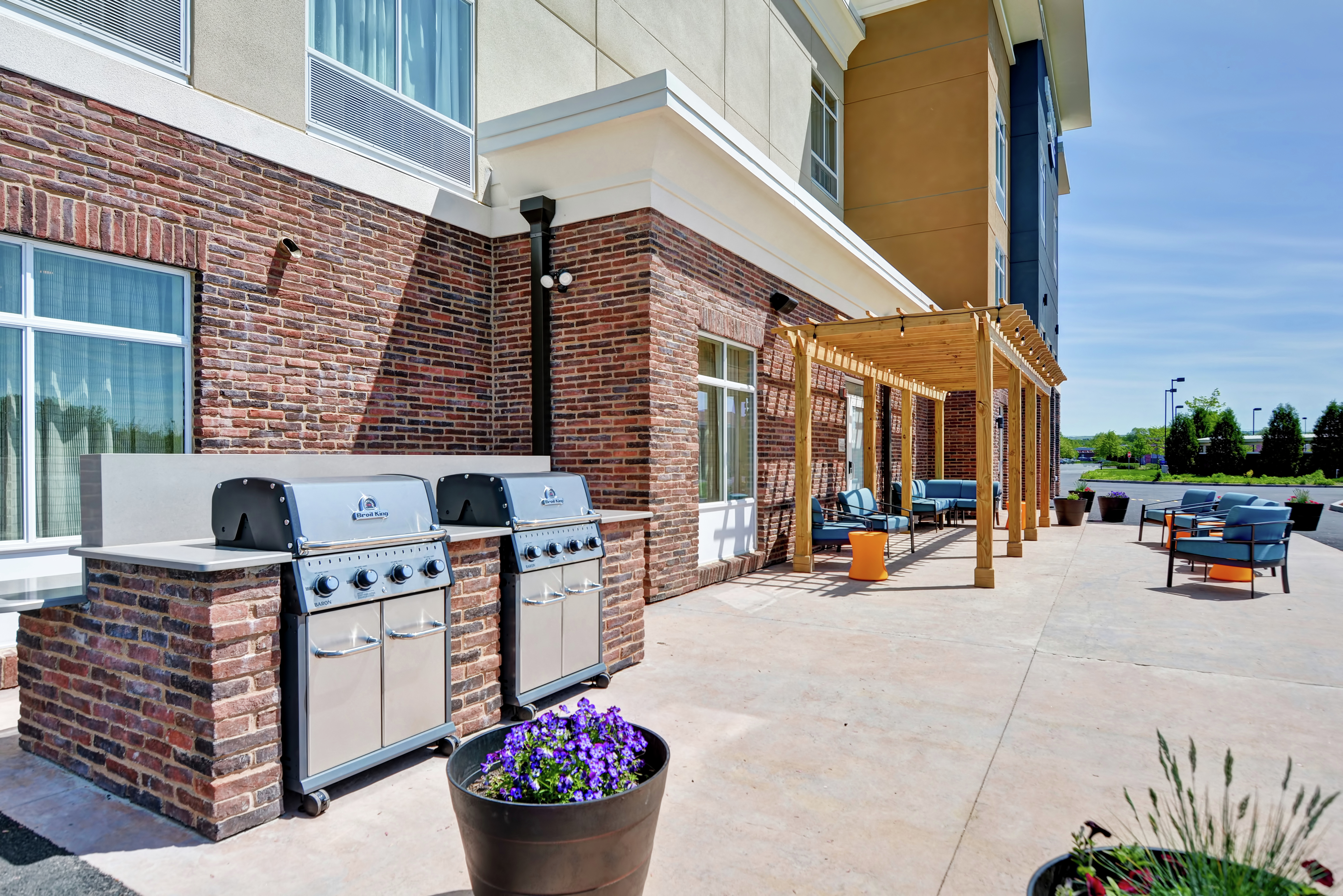 Patio With BBQ Grills