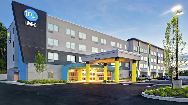 Hotel Exterior at Night