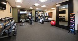 Fitness Center with Exercise Equipment and Room Technology