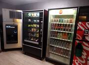 Vending machines with food and drink