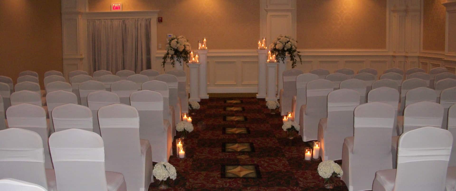 White wedding Ceremony Ballroom