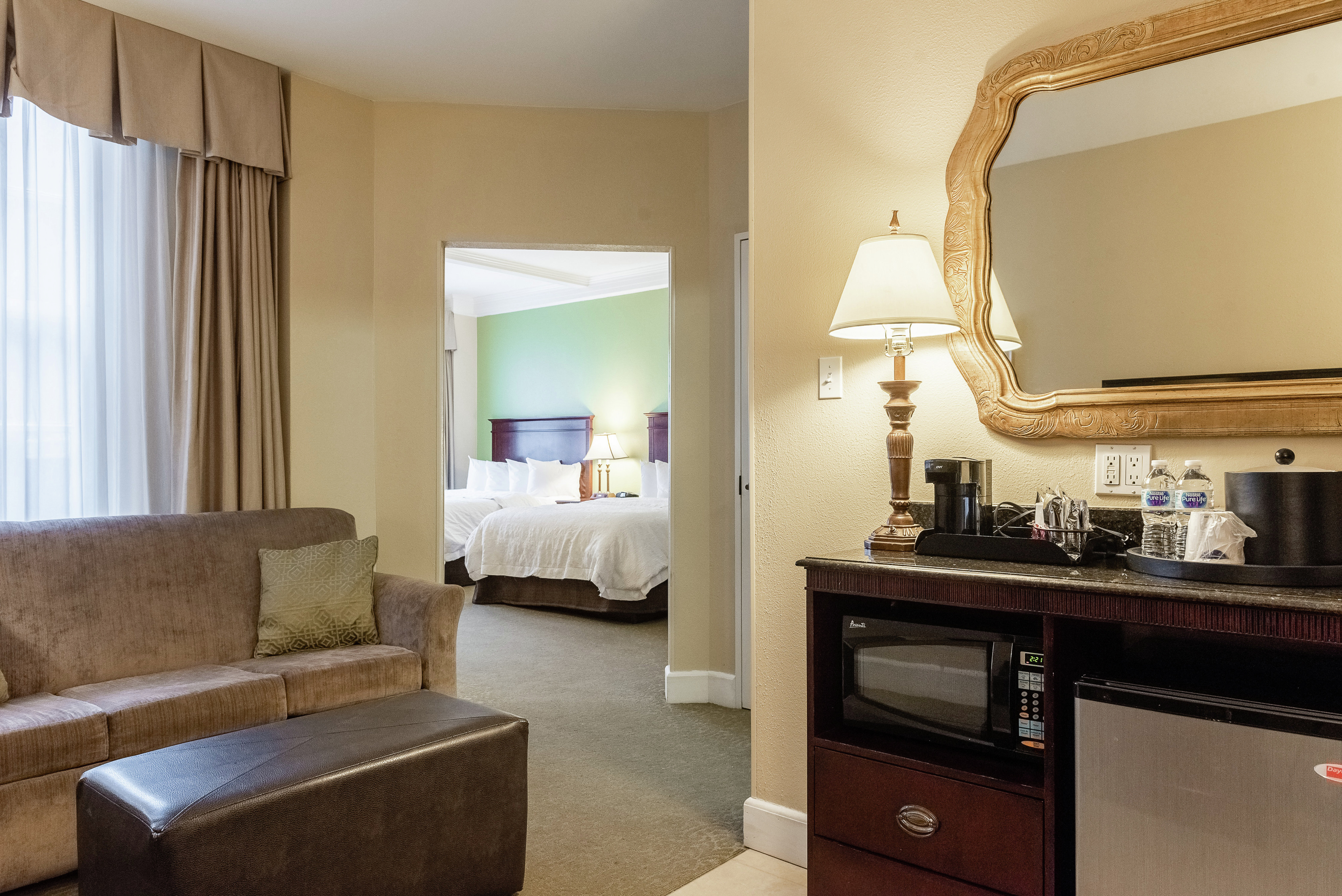 Suite with Two Queen Beds, Lounge Area, Kitchenette, and Room Technology