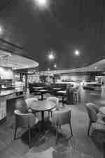 hotel lobby with seating