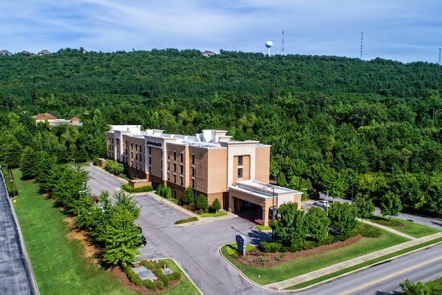 Aerial View of Hotel Exterior