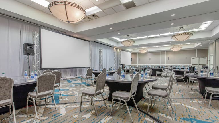 Meeting Room with Round Tables