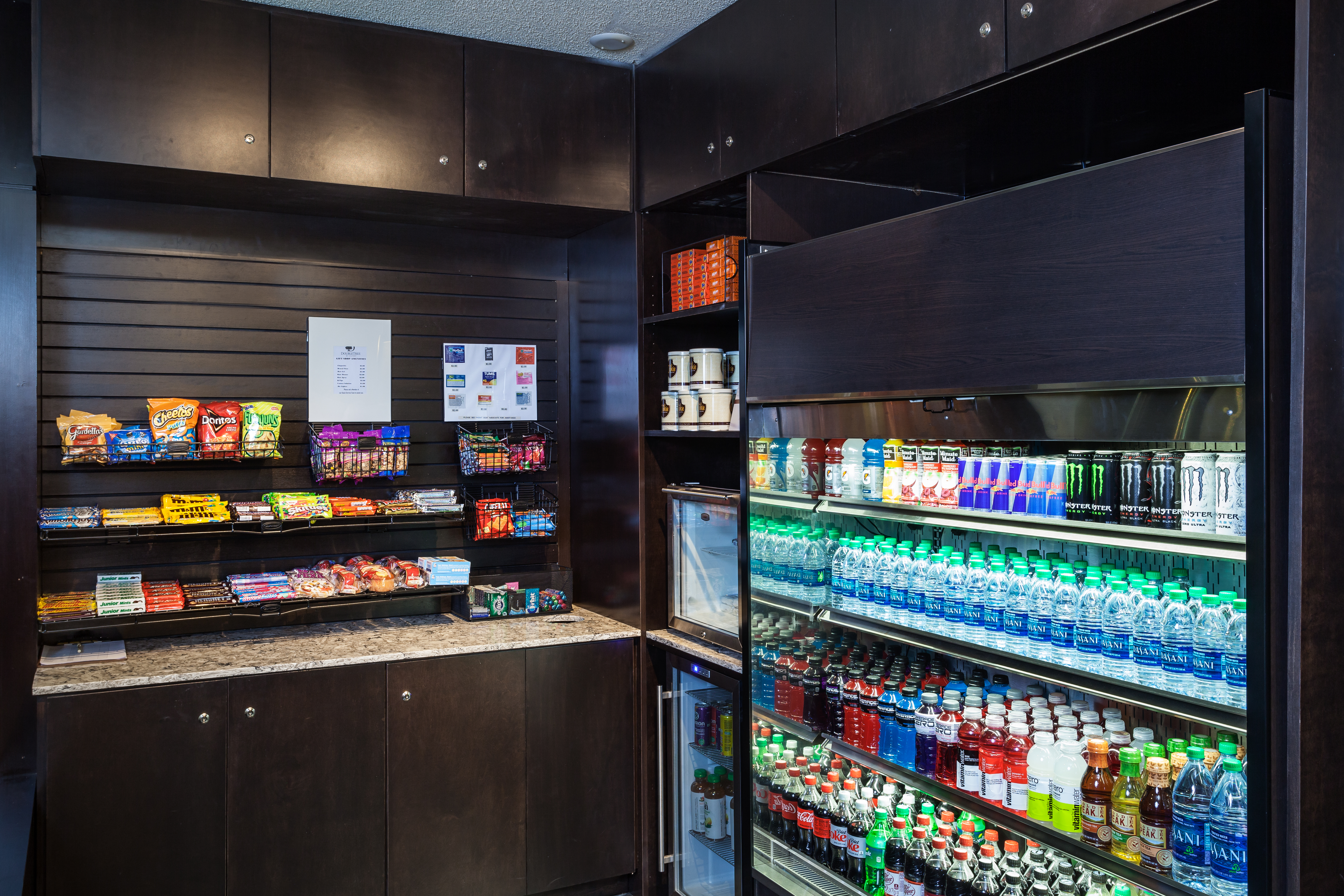 Convenience Items, Snack and Beverage Selections for Purchase at the Snack Shop