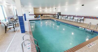 Indoor Pool with chairs