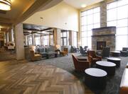Lobby Seating with Fireplace