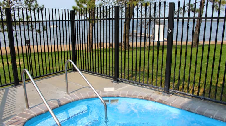 indoor / outdoor pool, outdoor view