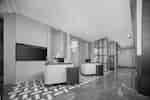 Lobby Front Desk Area With TV