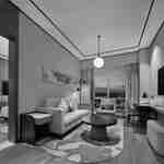 Obývací prostor apartmá