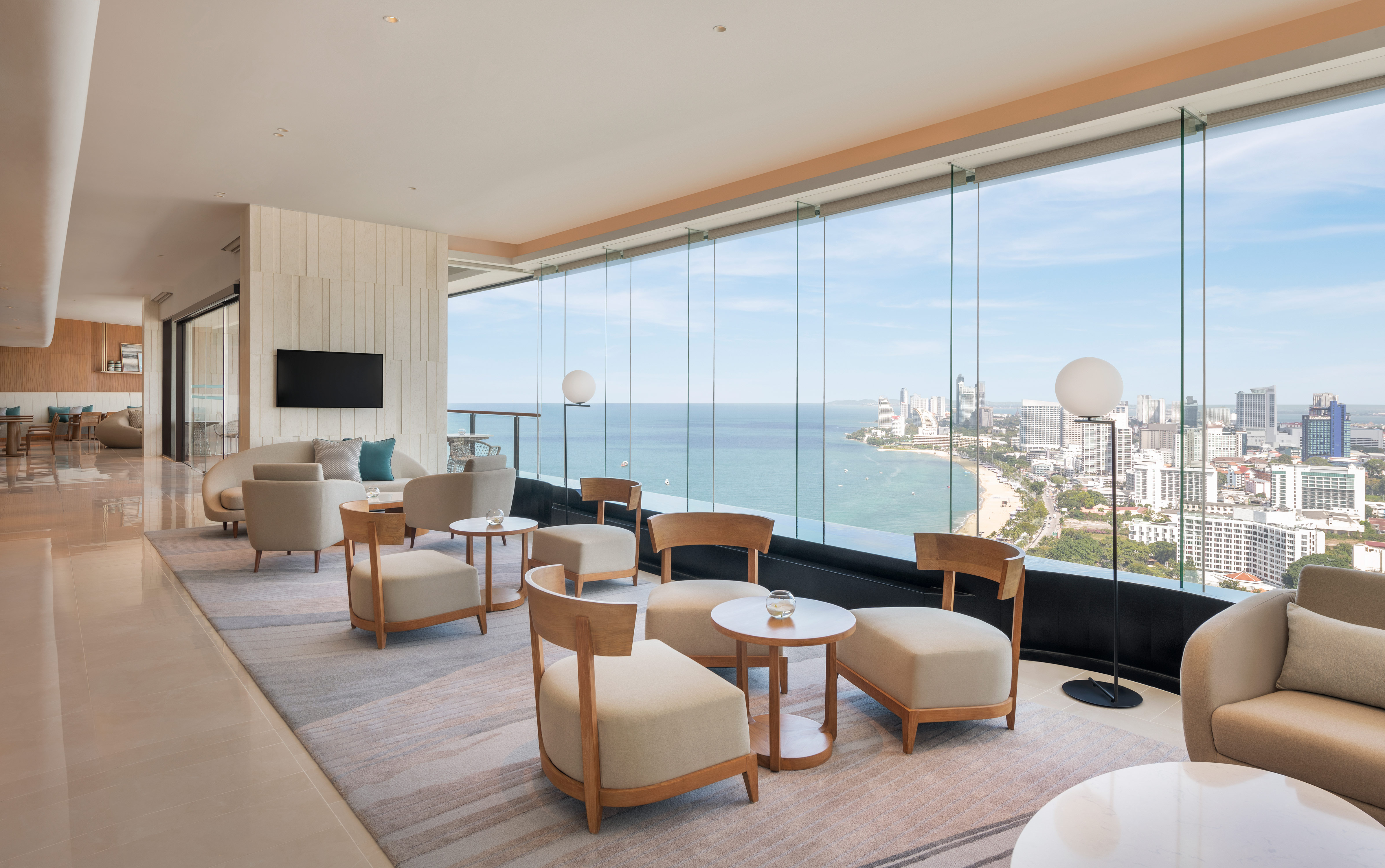 Executive Lounge with Views of the City and the Bay