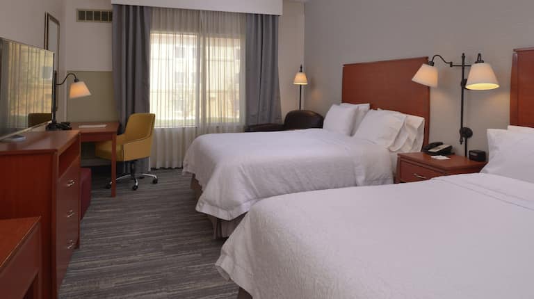 Hotel Guest Room with Two Queen Sized Beds