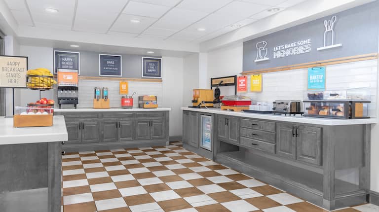 Breakfast Area with Hot and Cold Foods