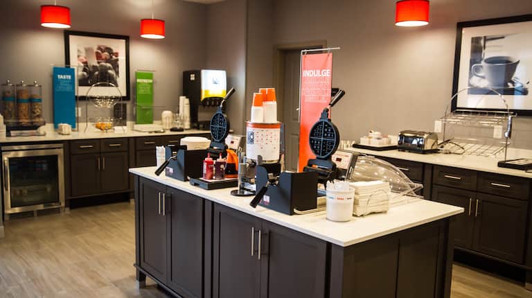 Breakfast Area with Waffle Makers