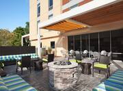 Hotel Outdoor Patio With Fireplace