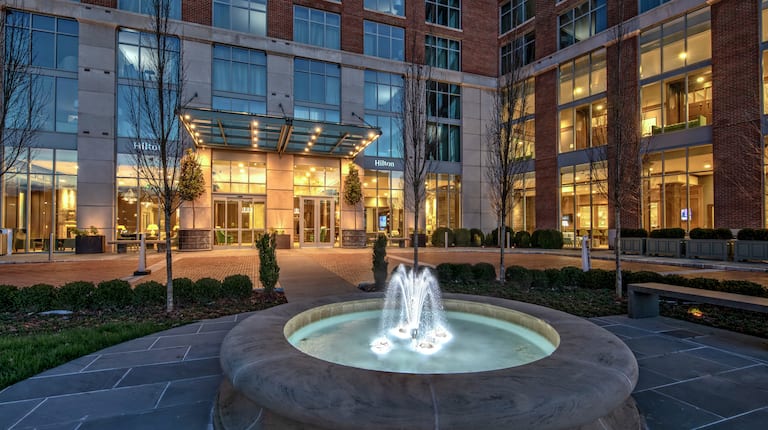 Exterior Fountain at the Hotel's Entrance