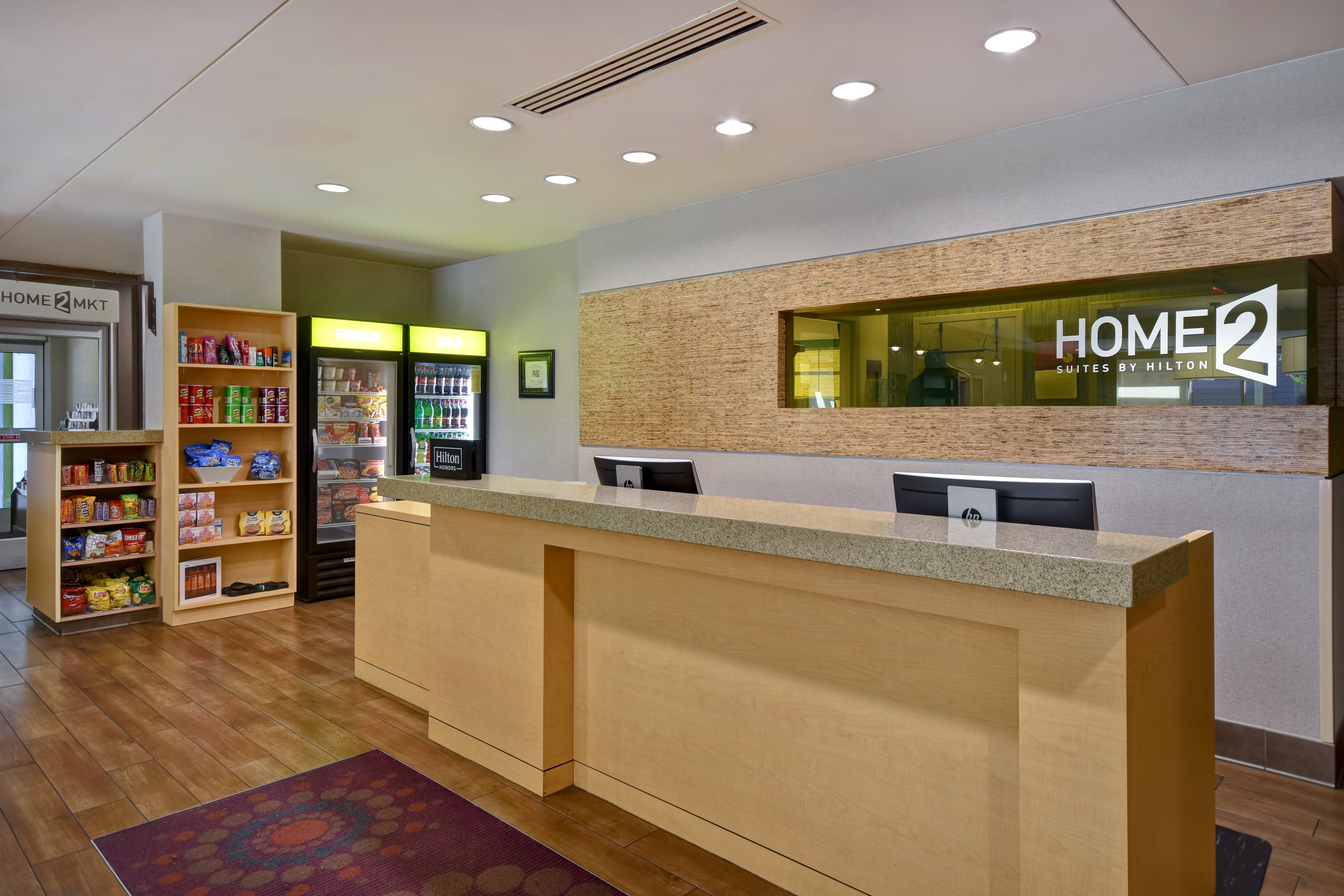 lobby front desk and snack shop