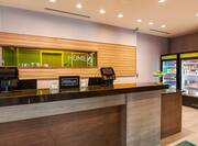 Reception area with front desk