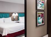 guest room, 2 queen beds, wall art