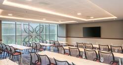Meeting Room Classroom with Wall Mounted HDTV