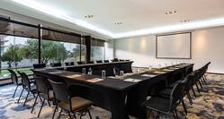 Meeting Room U Style Setup with Projection Screen