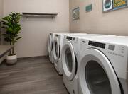 guest laundry room, washers and dryers