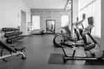 on-site fitness center, treadmills, ellipticals, free weights