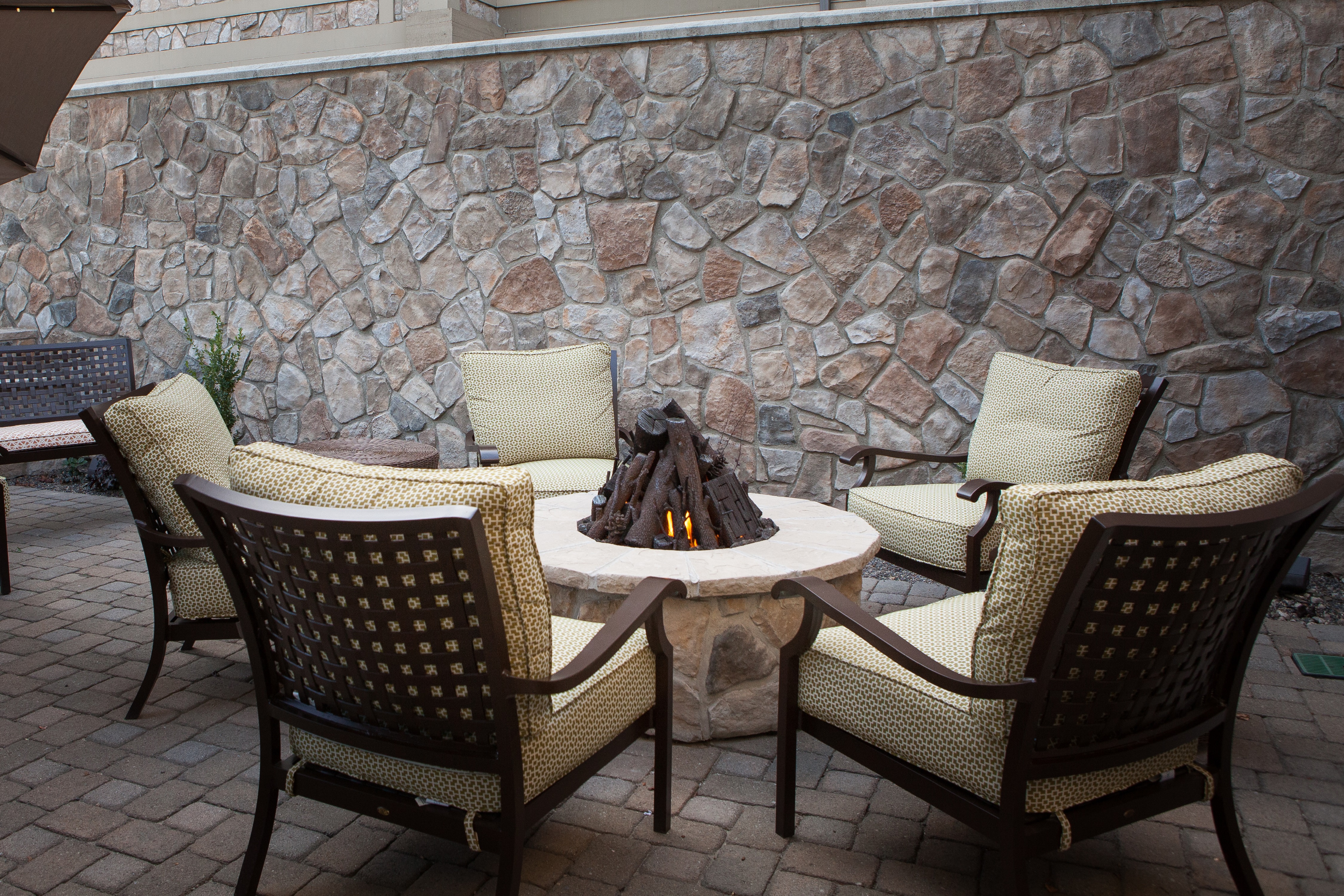 Outdoor Fire Pit and Chairs