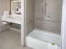 Accessible Guest Bathroom Tub with Handrails