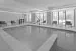 Indoor pool with chairs