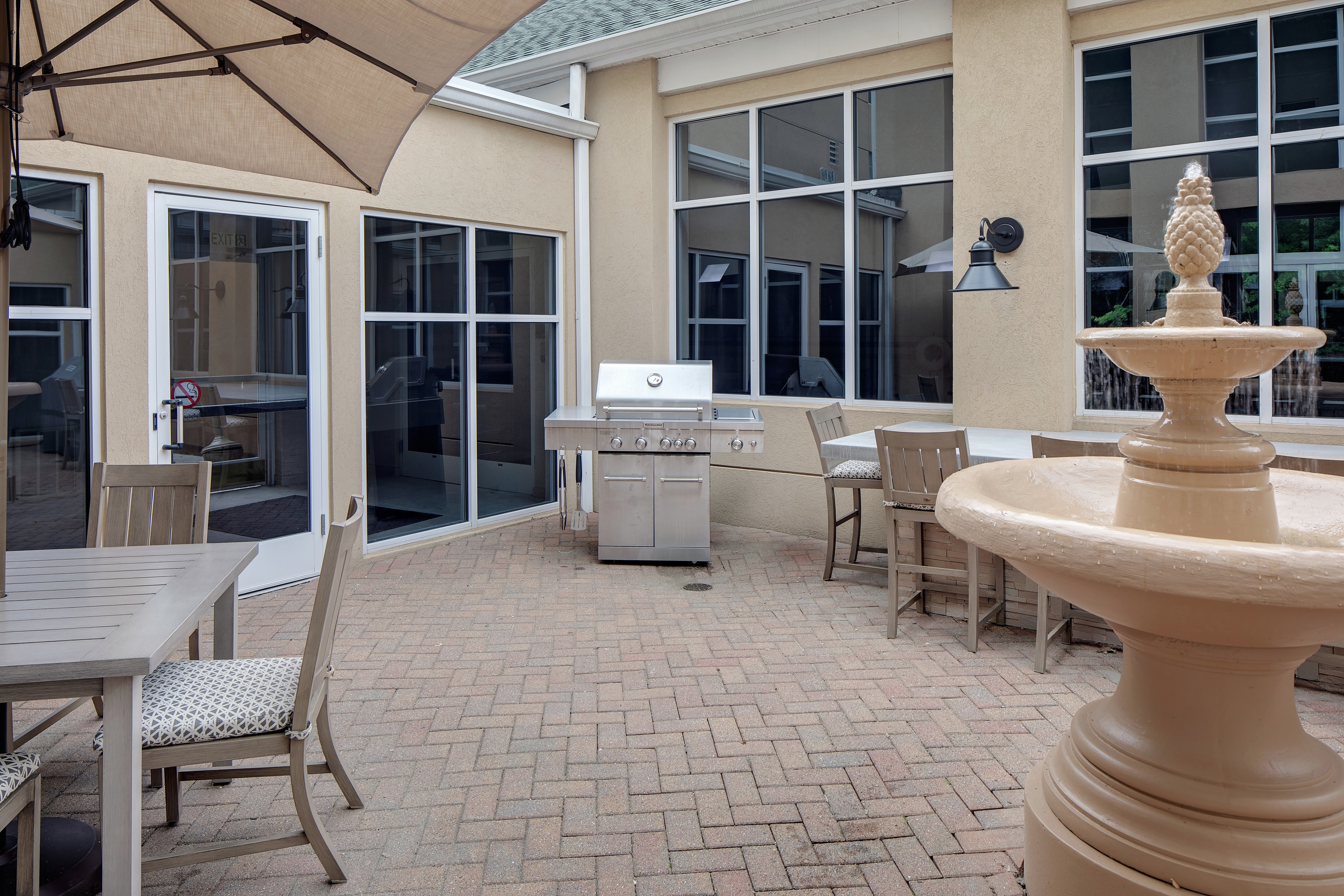 Outdoor Courtyard and Grille
