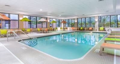 Indoor Pool with loungers