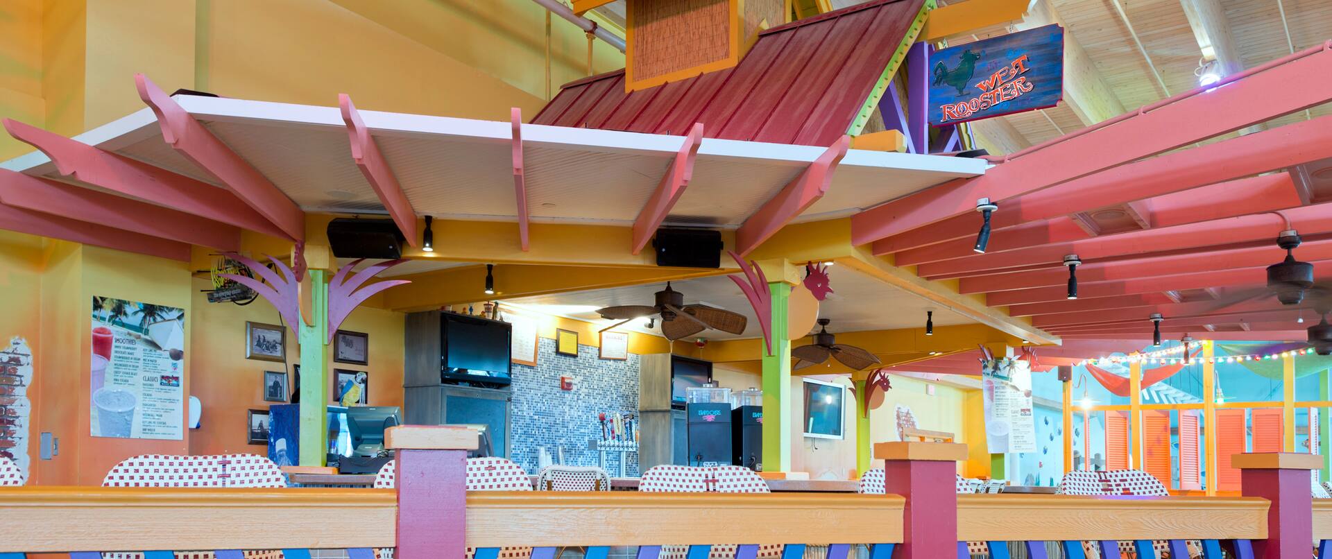 Restaurant Seating at CoCo Key Water Park's Wet Rooster