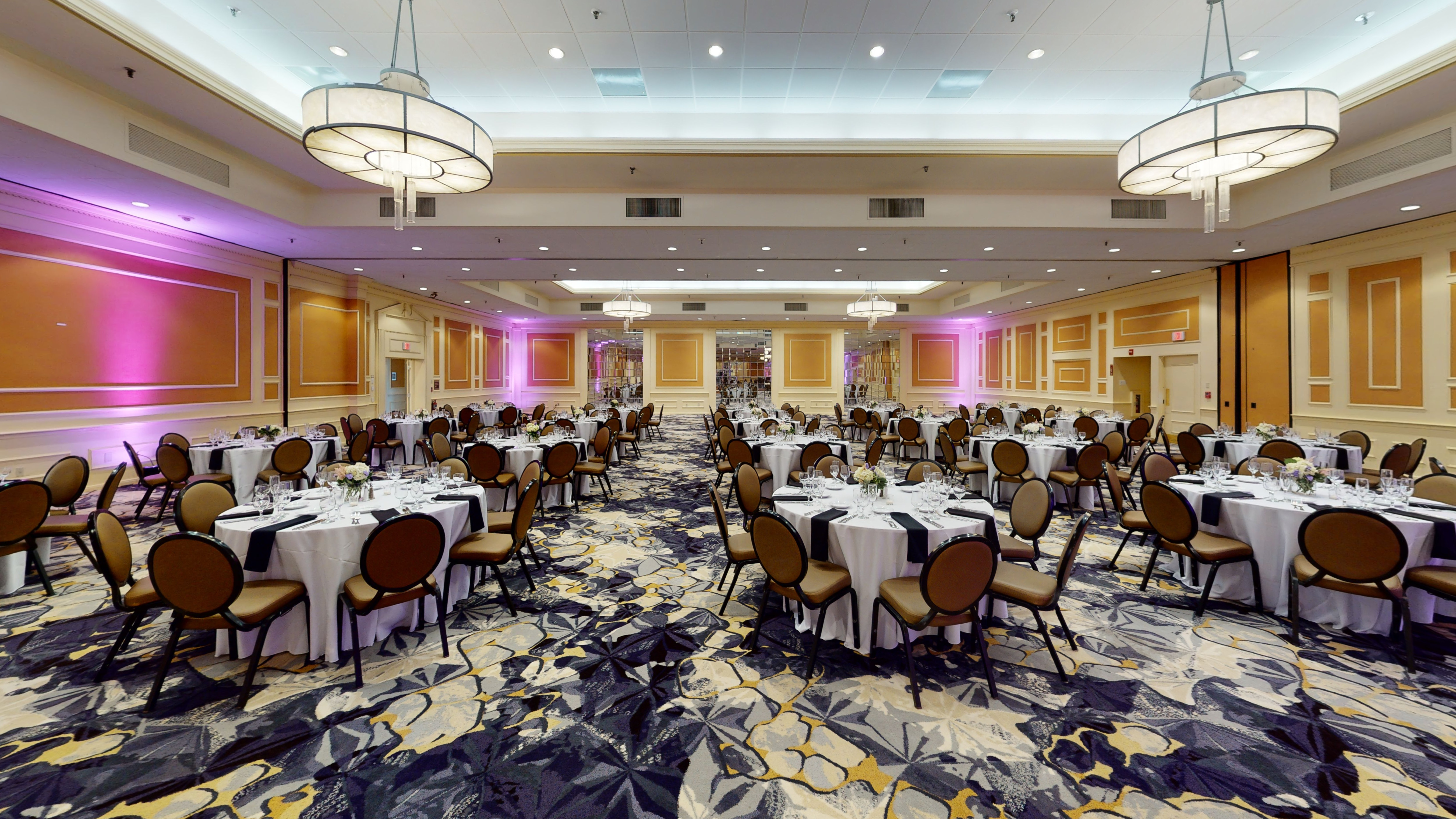 Grand Ballroom with round tables set-up