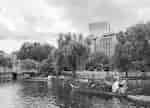 People on Boat Tours in Boston Common Public Garden