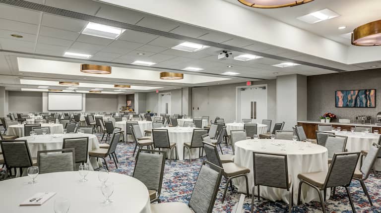 The Presidential Ballroom with Banquet Rounds Setup