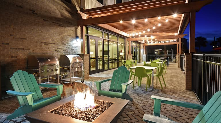 Patio with Fire Pit 