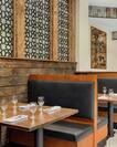 Delicious on-site restaurant with ample seating and inviting atmosphere.