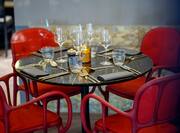 Brasserie dining table for four persons