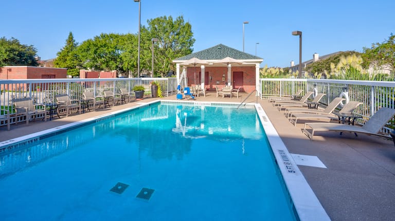 Outdoor Pool of the Homewood Suites by Hilton Baton Rouge Hotel, LA