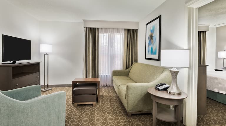 Suite living area seating