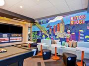 Lounge Area with Mural