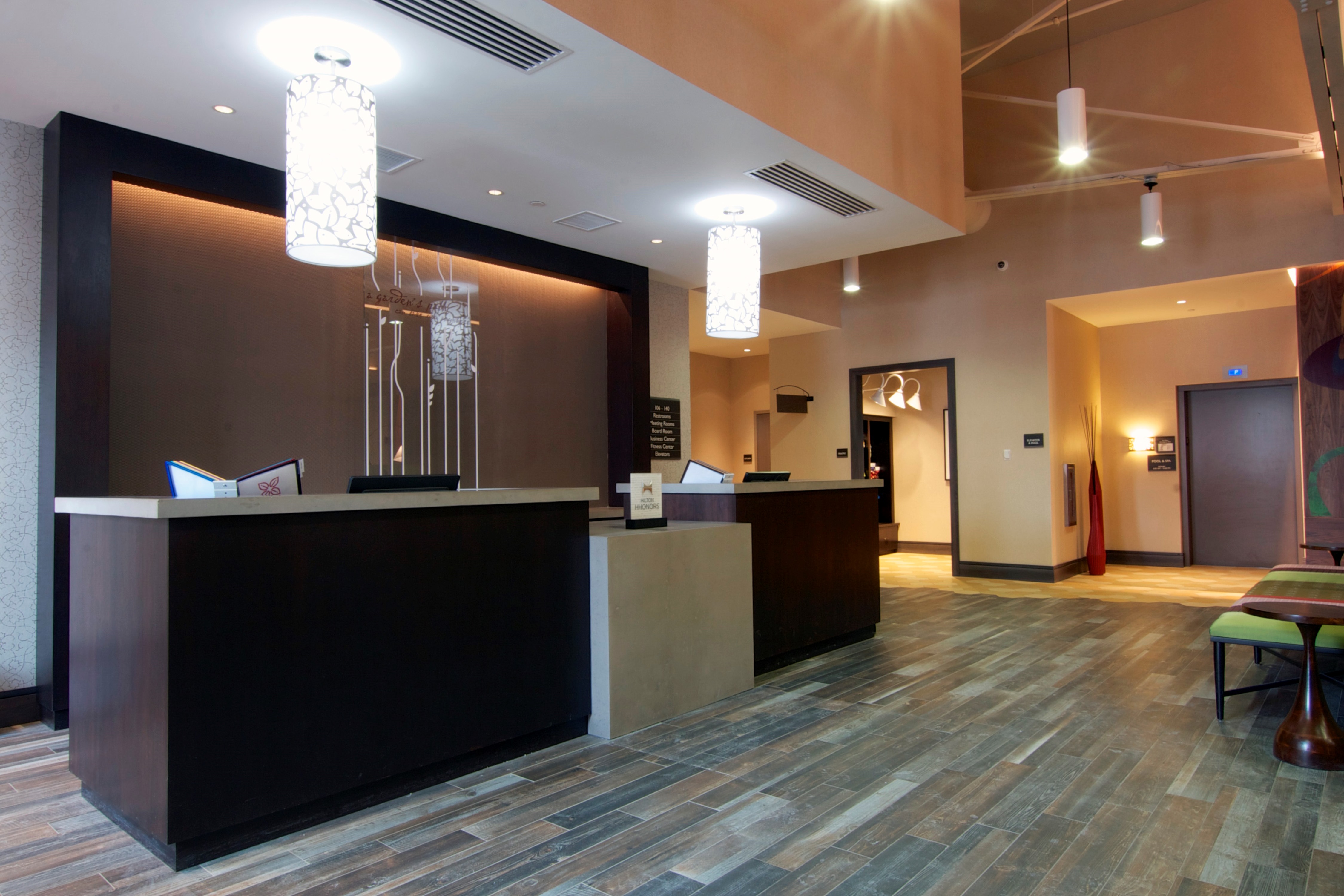 Front Desk and Lobby Area