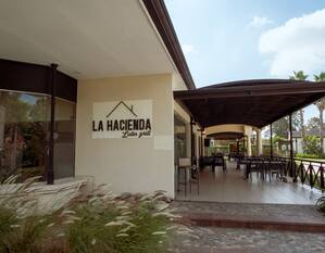 Exterior and Patio of La Hacienda Restaurant